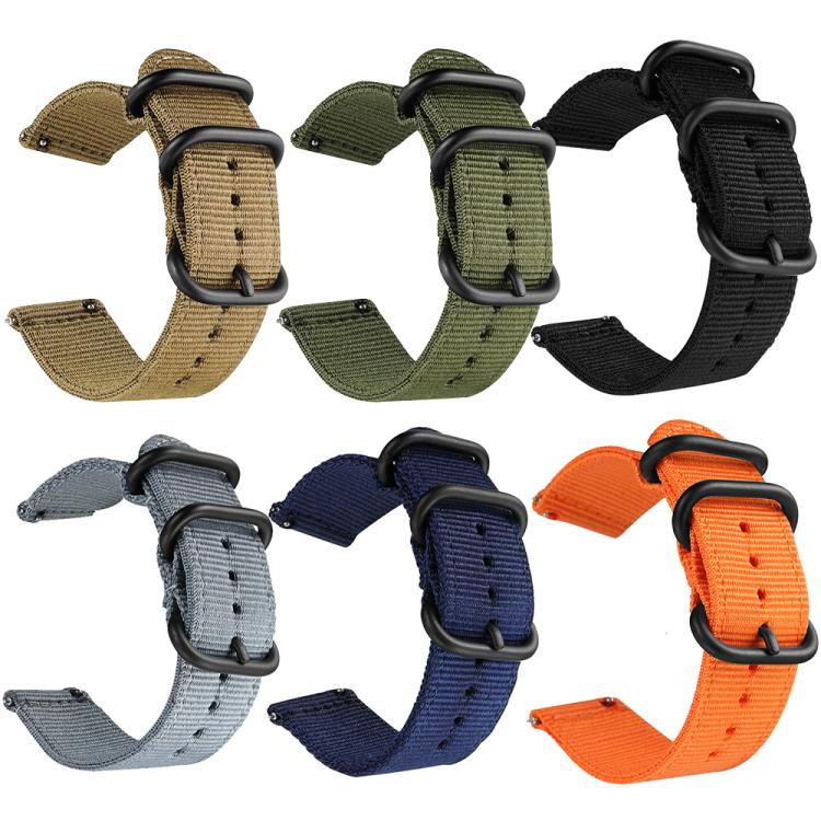 xDfind Ring Buckle Nylon Canvas Watch Band, For Amazfit T-Rex 3
