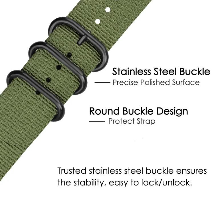 xDfind Ring Buckle Nylon Canvas Watch Band, For Amazfit T-Rex 3