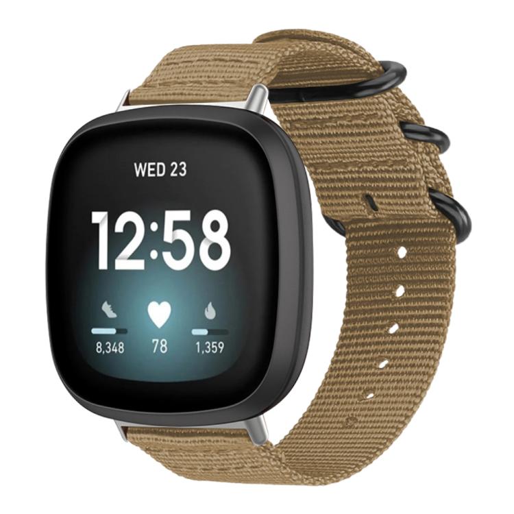 xDfind Ring Buckle Nylon Canvas Watch Band, For Fitbit Versa 4 / 3 / Sense 2 / Sense, For Fitbit Versa 2 / Versa / Versa Lite