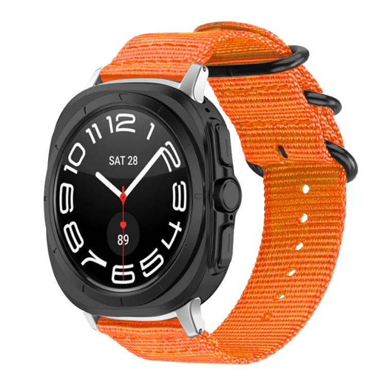 xDfind Ring Buckle Nylon Canvas Watch Band, For Samsung Galaxy Watch Ultra / Ultra 2025, For Samsung Galaxy Watch8 / 8 Classic, For Samsung Galaxy Watch 7 / 6 / 5 / FE, For Samsung Galaxy Fit3 SM-R390