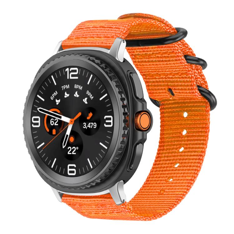 xDfind Ring Buckle Nylon Canvas Watch Band, For Samsung Galaxy Watch Ultra / Ultra 2025, For Samsung Galaxy Watch8 / 8 Classic, For Samsung Galaxy Watch 7 / 6 / 5 / FE, For Samsung Galaxy Fit3 SM-R390