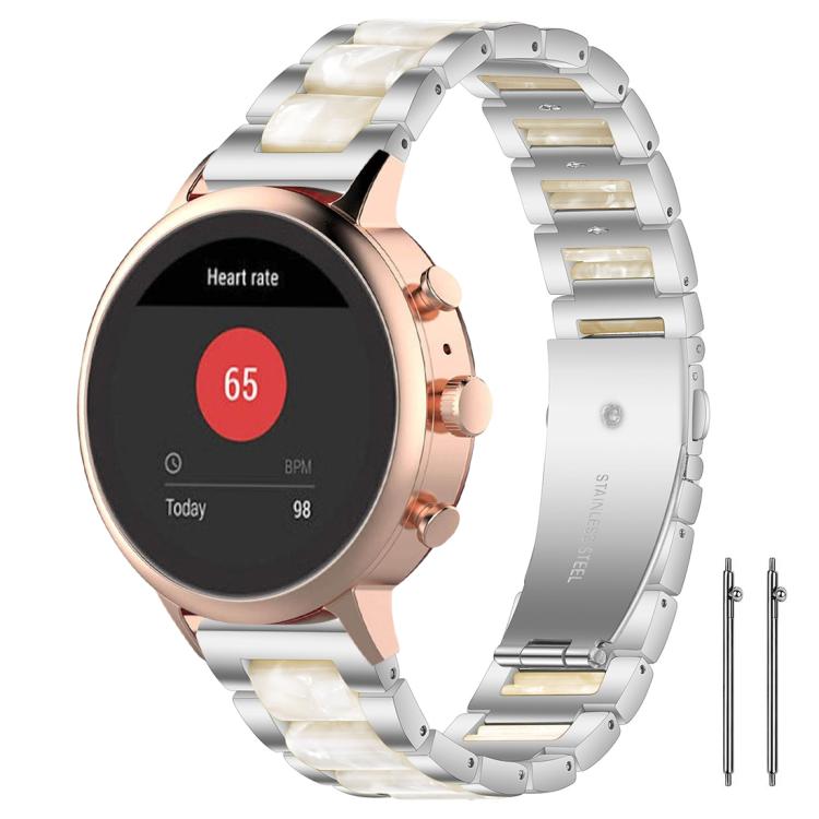 xDfind Three Beads Metal Resin Watch Band, 14mm, 20mm, 22mm, 18mm