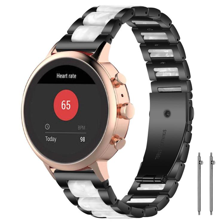 xDfind Three Beads Metal Resin Watch Band, 14mm, 20mm, 22mm, 18mm