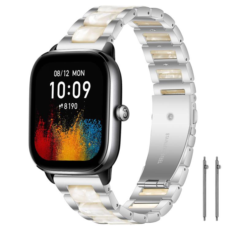 xDfind Three Beads Metal Resin Watch Band, 14mm, 20mm, 22mm, 18mm