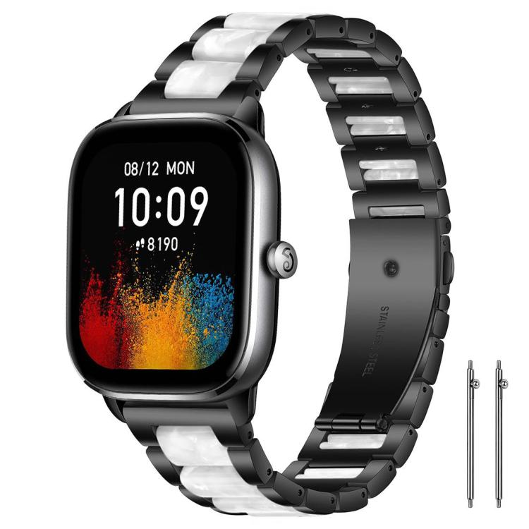 xDfind Three Beads Metal Resin Watch Band, 14mm, 20mm, 22mm, 18mm