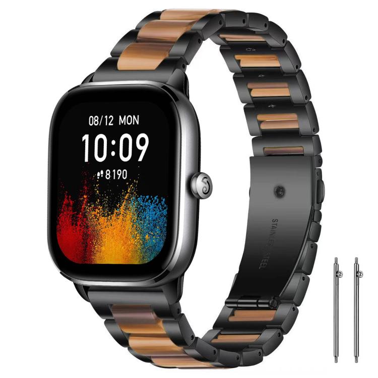 xDfind Three Beads Metal Resin Watch Band, 14mm, 20mm, 22mm, 18mm