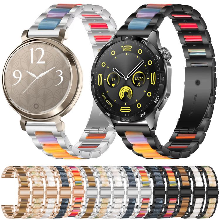 xDfind Three Beads Metal Resin Watch Band, 22mm