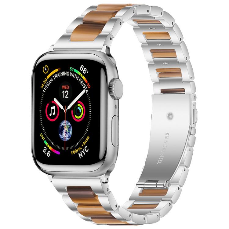 xDfind Three Beads Metal Resin Watch Band, For Apple Watch 42 / 44 / 45 / 46 / 49mm, For Apple Watch 38 / 40 / 41 / S10 42mm