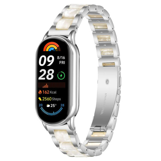 xDfind Three Beads Metal Resin Watch Band, For Xiaomi Smart Band 11 / 10 / 9 / 8, For Xiaomi Band 10 Pro/9 Pro/Redmi Watch6/5/4, For Redmi Watch 3