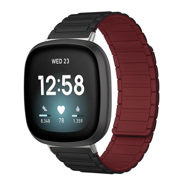 xDfind I-shaped Magnetic Silicone Watch Band, For Fitbit Versa 4 / 3 / Sense 2 / Sense