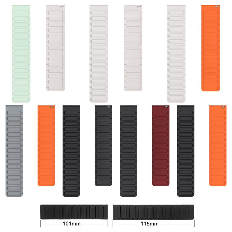 xDfind I-shaped Magnetic Silicone Watch Band, For Fitbit Versa 4 / 3 / Sense 2 / Sense