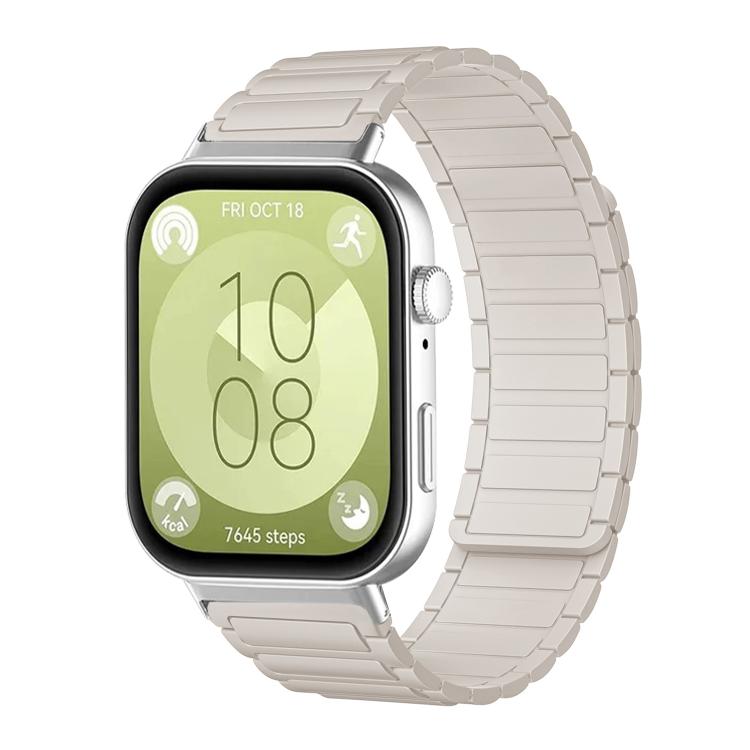 xDfind I-shaped Magnetic Silicone Watch Band, For Huawei Watch Fit4 / Fit4 Pro / Fit3, For Huawei Band 10 / 9 / 8