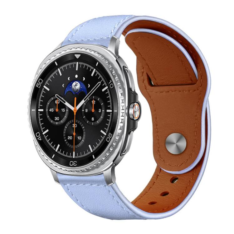 xDfind Rivet Buckle Genuine Leather Watch Band, For Galaxy Watch Ultra2 2026 / 2025 / 1 2024, For Galaxy Watch9 / 8 / 8 Classic