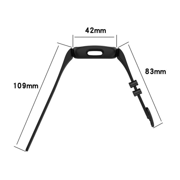 xDfind Black Buckle Painting Integrated Silicone Watch Band, For Fitbit Ace 3 / Inspire2