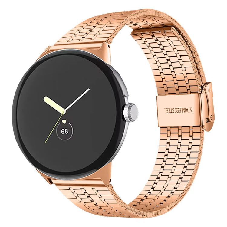 xDfind Seven Beads Buckle Stainless Steel Watch Band, For Google Pixel Watch 5 / 4 / 3 / 2 / 1 41mm, For Google Pixel Watch 5 / 4 / 3 45mm