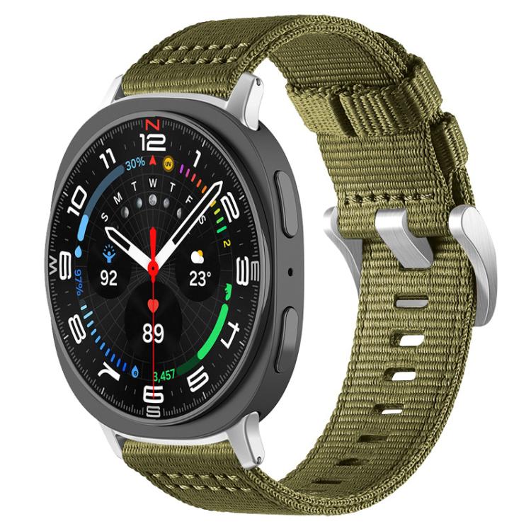 xDfind Two-section Nylon Watch Band, For Samsung Galaxy Watch Ultra / Ultra 2025, For Samsung Galaxy Watch8 / 8 Classic, For Samsung Galaxy Watch 7 / 6 / 5 / FE