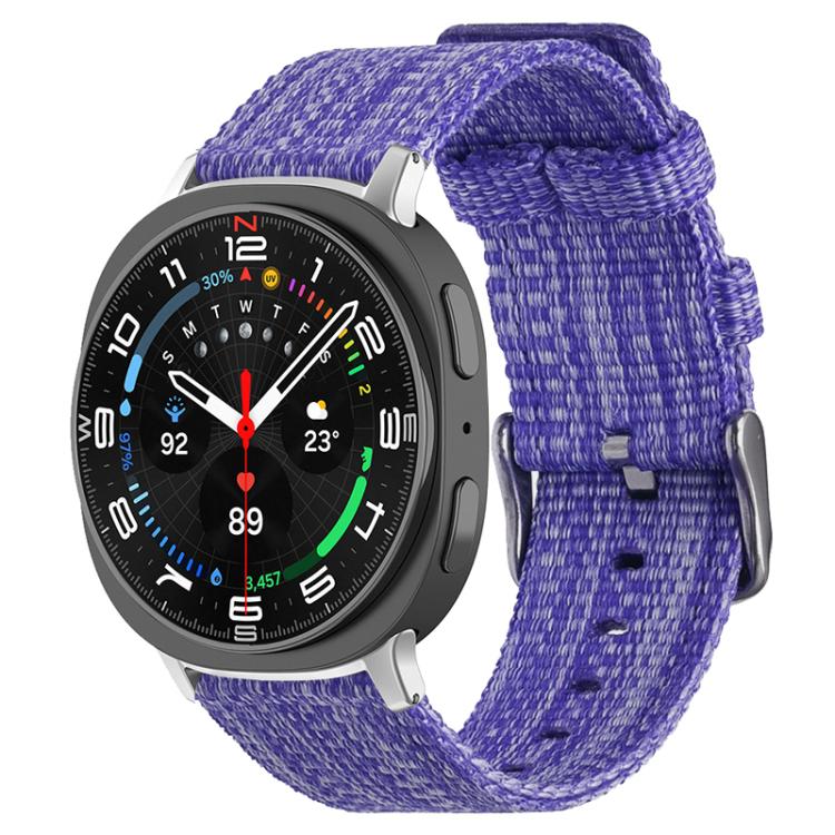 xDfind Nylon Canvas Watch Band, For Samsung Galaxy Watch Ultra / Ultra 2025, For Samsung Galaxy Watch8 / 8 Classic, For Samsung Galaxy Watch 7 / 6 / 5 / FE, For Samsung Galaxy Fit3