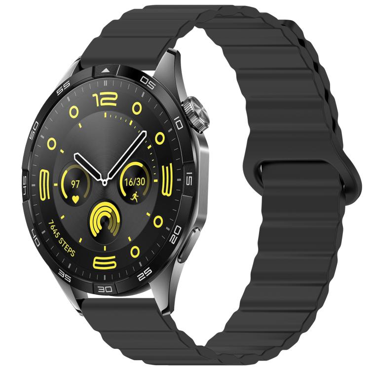 xDfind Loop Magnetic Glossy Silicone Watch Band, 18mm, 20mm, 22mm