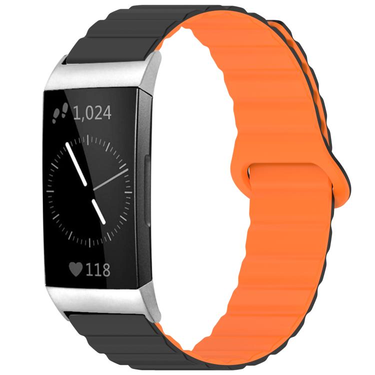 xDfind Loop Magnetic Glossy Silicone Watch Band, For Fitbit Charge 6 / 5, For Fitbit Versa 4 / 3 / Sense2 / 1, For Fitbit Charge 4 / 3