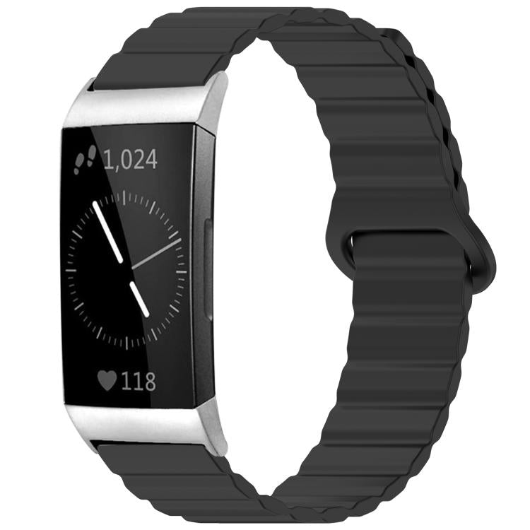 xDfind Loop Magnetic Glossy Silicone Watch Band, For Fitbit Charge 6 / 5, For Fitbit Versa 4 / 3 / Sense2 / 1, For Fitbit Charge 4 / 3