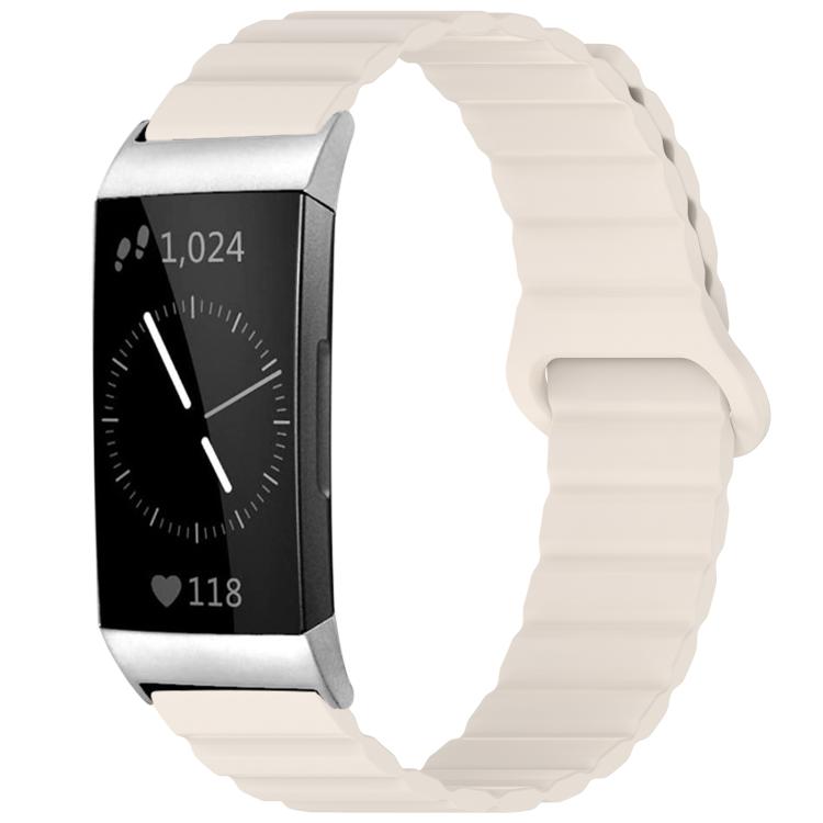 xDfind Loop Magnetic Glossy Silicone Watch Band, For Fitbit Charge 6 / 5, For Fitbit Versa 4 / 3 / Sense2 / 1, For Fitbit Charge 4 / 3