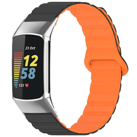 xDfind Loop Magnetic Glossy Silicone Watch Band, For Fitbit Charge 6 / 5, For Fitbit Versa 4 / 3 / Sense2 / 1, For Fitbit Charge 4 / 3