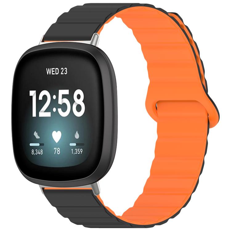 xDfind Loop Magnetic Glossy Silicone Watch Band, For Fitbit Charge 6 / 5, For Fitbit Versa 4 / 3 / Sense2 / 1, For Fitbit Charge 4 / 3