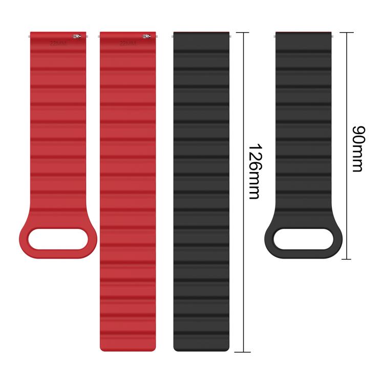 xDfind Loop Magnetic Glossy Silicone Watch Band, For Fitbit Charge 6 / 5, For Fitbit Versa 4 / 3 / Sense2 / 1, For Fitbit Charge 4 / 3