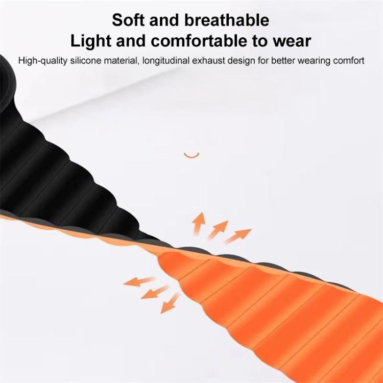 xDfind Loop Magnetic Glossy Silicone Watch Band, For Fitbit Charge 6 / 5, For Fitbit Versa 4 / 3 / Sense2 / 1, For Fitbit Charge 4 / 3