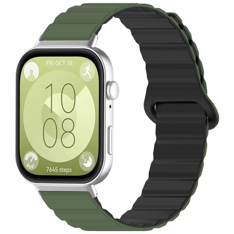 xDfind Loop Magnetic Glossy Silicone Watch Band, For Huawei Watch Fit4 Pro / Fit4 / Fit3