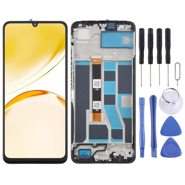 OEM LCD Screen Digitizer Full Assembly with Frame, For Realme 14x India, For Realme 14x RMX5020, For Realme C75 4G RMX3941, For Realme C65s, For Realme C65 5G, For Realme C61 4G RMX3939 RMX3930, For Realme Narzo N63 4G, For Realme C63 4G               ...