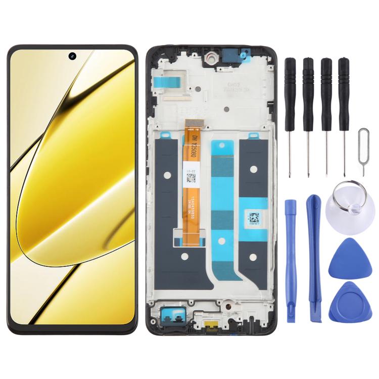 OEM LCD Screen Digitizer Full Assembly with Frame, For Realme 14x India, For Realme 14x RMX5020, For Realme C75 4G RMX3941, For Realme C65s, For Realme C65 5G, For Realme C61 4G RMX3939 RMX3930, For Realme Narzo N63 4G, For Realme C63 4G               ...