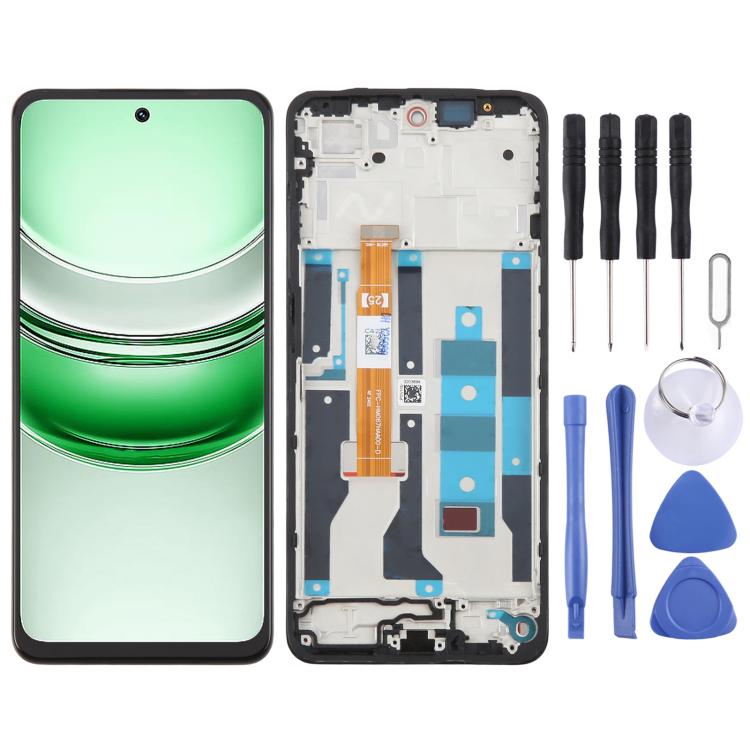 OEM LCD Screen Digitizer Full Assembly with Frame, For Realme 14x India, For Realme 14x RMX5020, For Realme C75 4G RMX3941, For Realme C65s, For Realme C65 5G, For Realme C61 4G RMX3939 RMX3930, For Realme Narzo N63 4G, For Realme C63 4G               ...