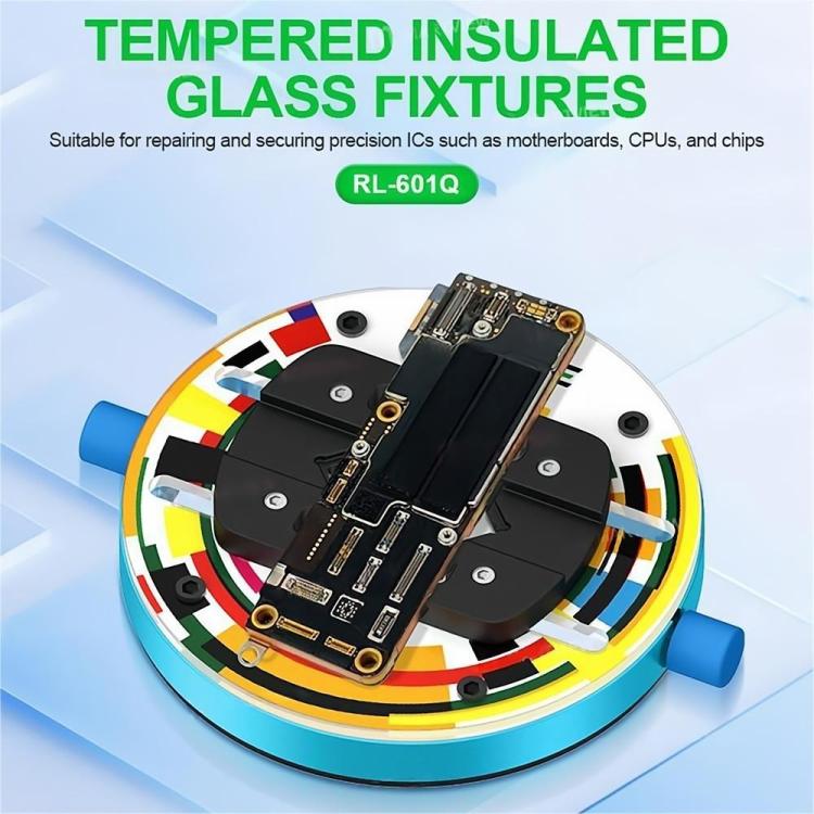 Relife RL-601Q Heat-Insulating Ring-Shaped Tempered Glass Motherboard Repair Fixture, Relife RL-601Q