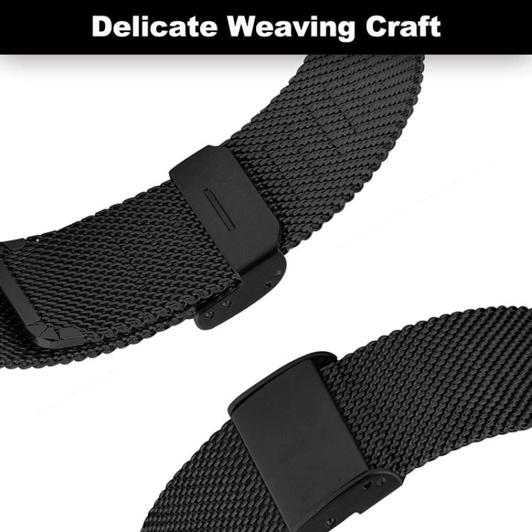 Fine Mesh Buckle Stainless Steel Watch Band, For Amazfit T-Rex Pro
