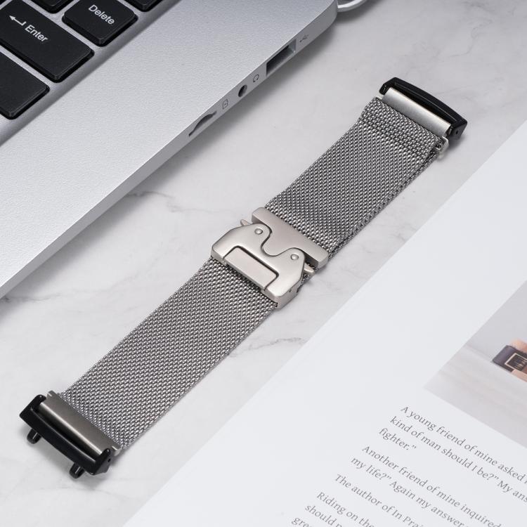 Parachute Snap Buckle Milanese Stainless Steel Watch Band, For  Amazfit T-Rex 3, For  Amazfit T-Rex 2, For Amazfit T-Rex Pro