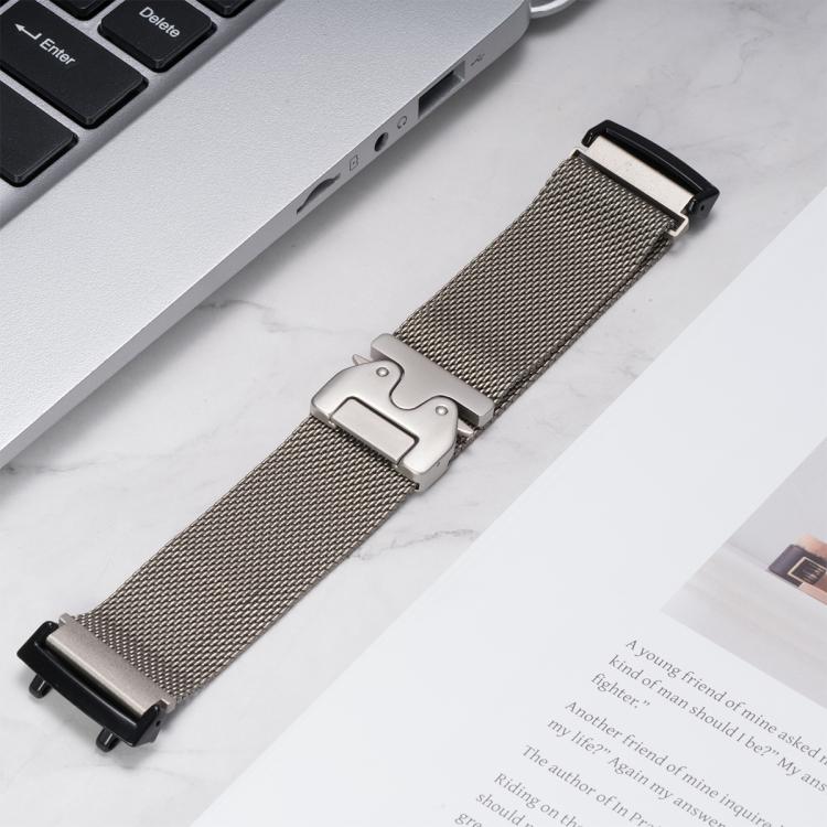 Parachute Snap Buckle Milanese Stainless Steel Watch Band, For  Amazfit T-Rex 3, For  Amazfit T-Rex 2, For Amazfit T-Rex Pro