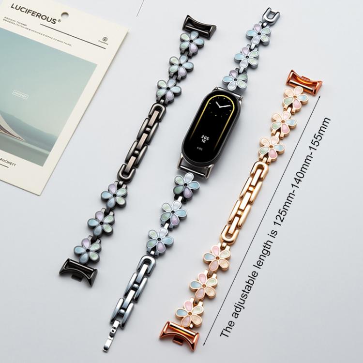 xDfind Sun Petal Metal Watch Band, For Xiaomi Band 10 Pro / 9 Pro / 8 Pro, For Redmi Watch 6 / 5 / 4, For Xiaomi Smart Band 10 / 9 / 8