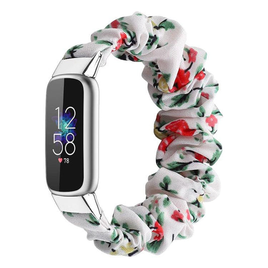 xDfind Polyester Elastic Wreath Watch Band For Fitbit Luxe, S, L