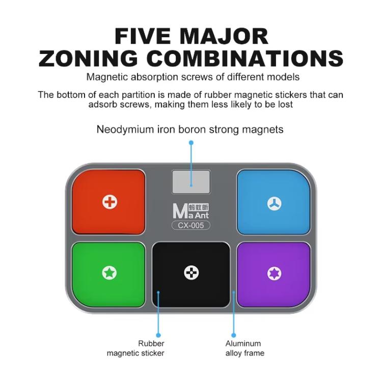MaAnt CX-005 Screw Magnetic Flare Storage Board for Electronic Equipment Repair, CX-005