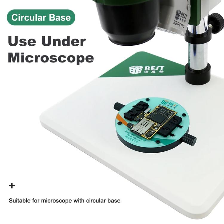 BEST BST-001X Ring-Shaped Toughened Heat Insulated Motherboard Repair Glass Fixture, BEST BST-001X