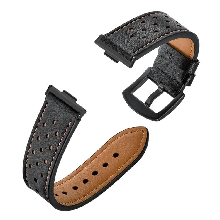 Plum Blossom Holes Leather Watch Band, For Huawei Watch Fit4 / Fit4 Pro / Fit3, For Huawei Watch Fit 2, For Huawei Watch Fit