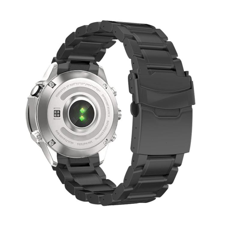 Curved Safety Buckle Titanium Alloy Quick Release Watch Band, For Garmin 22mm