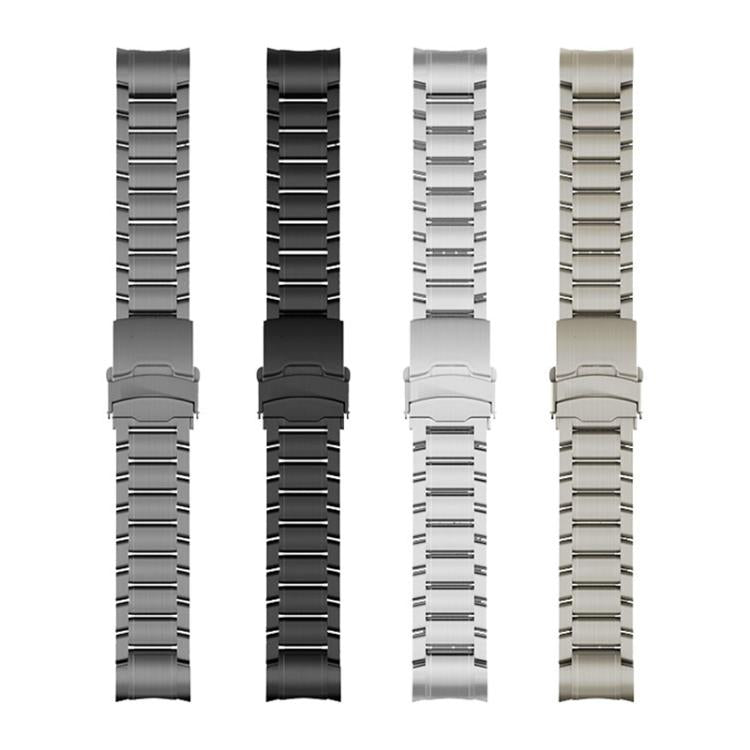 Curved Safety Buckle Titanium Alloy Quick Release Watch Band, For Garmin 22mm