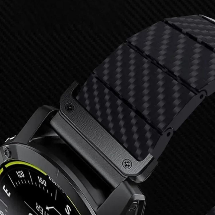Carbon Fiber Magnetic Loop Watch Band, For Garmin 26mm, For Garmin 22mm