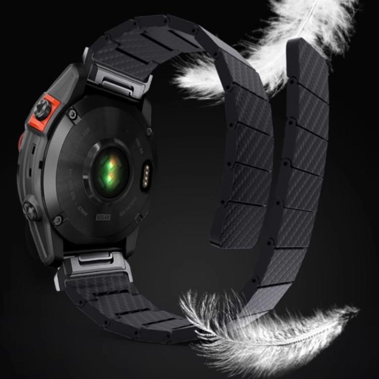Carbon Fiber Magnetic Loop Watch Band, For Garmin 26mm, For Garmin 22mm
