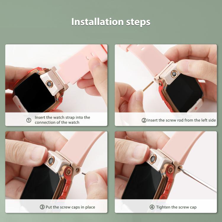 Solid Color Silicone Watch Band, For Imoo Watch Phone Z11 / Z10 / Z6