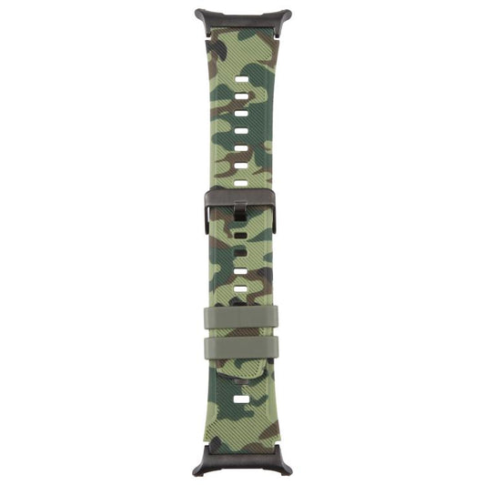 xDfind Black Connector Camouflage Print Silicone Watch Band, For Galaxy Watch Ultra2 2026 / 2025 / 1 2024, For Galaxy Watch9 / 8 / 8 Classic