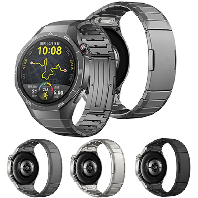 Arc One-beads Button Side-detachable Buckle Titanium Watch Band, For Huawei Watch GT 6 Pro
