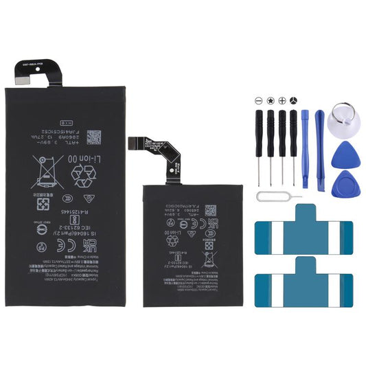 For Google Pixel 9 Pro Fold Battery Replacement G06K4 / 3445mAh GE59C / 1205mAh, For Google Pixel 9 Pro Fold